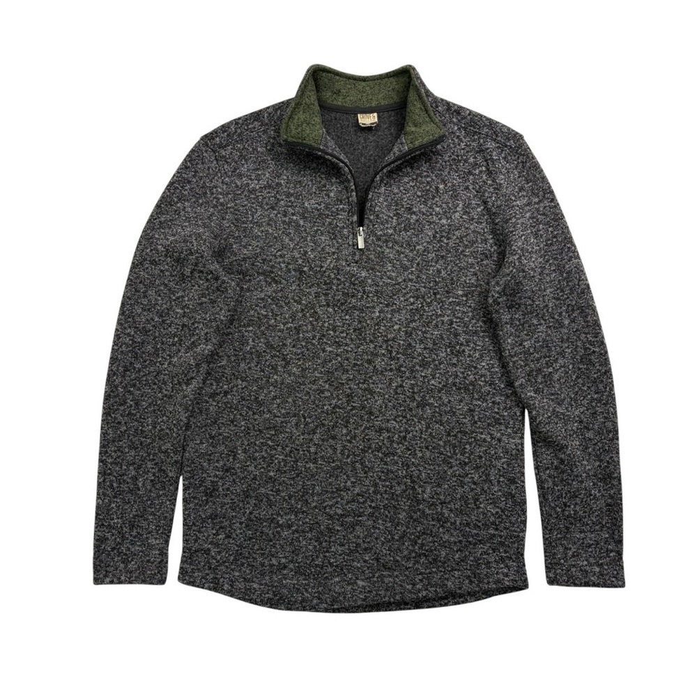 Grove & Hollow Men’s Gray 1/4 Zip Pullover Sweater | Size S